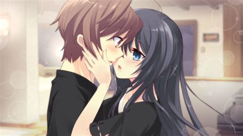 Anime Sweet Kissing Couple Wallpapers Wallpaper Cave