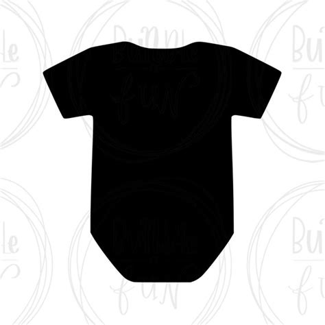 Onesie Silhouette Vector Image With Svg Eps Pdf Png Pdf Etsy Australia