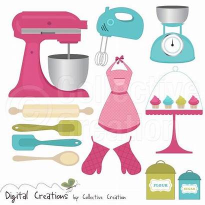 Clip Kitchen Tools Cooking Clipart Baking Digital