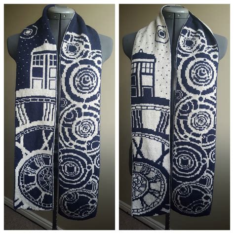 Double Knit ‘time Of The Doctor Doctor Who Scarf Designed By Tess