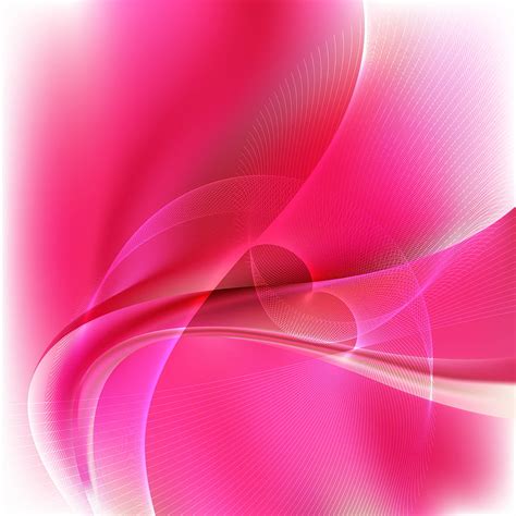 Abstract Pink And White Flow Curves Background Vector Image Ai Eps