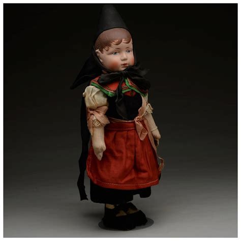All Original Bing Art Doll Freida In Regional Costume 11 Inches