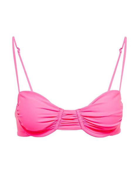 Jade Swim Mia Bikini Top In Pink Lyst