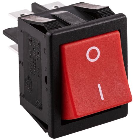 Interruptor Basculante Rojo Dpst 4 Pin Cablematic