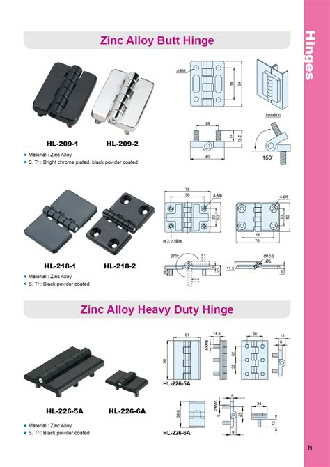 Hl 218 2 Adjustable Industrial Enclosure Equipment Hinx Screw Zinc