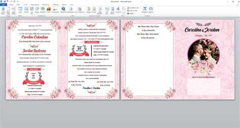 Format Undangan Pernikahan Ms Word Ilmu Kampus Ti