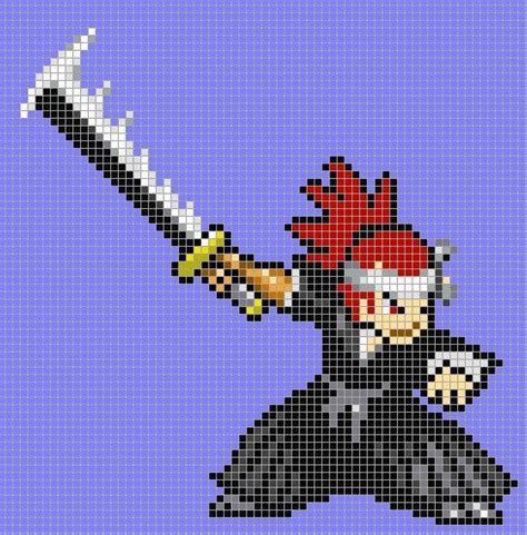 This Is Some Anime Characters Made In Minecraft Pixel Art