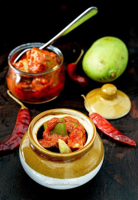 Avakaya Pachadi Recipe Andhra Mango Pickle Avakai Masalakorb