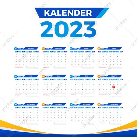 Kalender 2023 Beserta Hari Libur Nasional Kalender 2023 Kalender Pendidikan 2023 Template