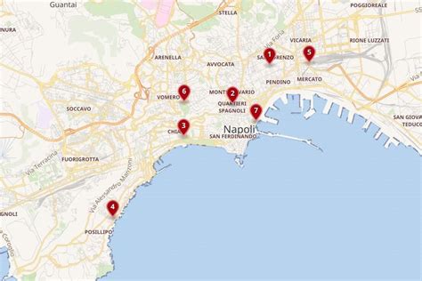 Map Of The Best Places To Stay In Naples Naples Italy Map Photo Maps