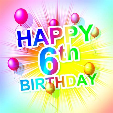 Free Stock Photo Of Happy Birthday Represents Sixth Congratulation And
