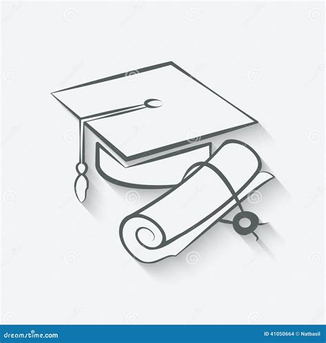 Graduation Cap And Diploma Stock Vector Illustration Of Achievement