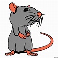 Rat Cartoon Drawing in 4 Steps With Photoshop | Cartoon drawings ...