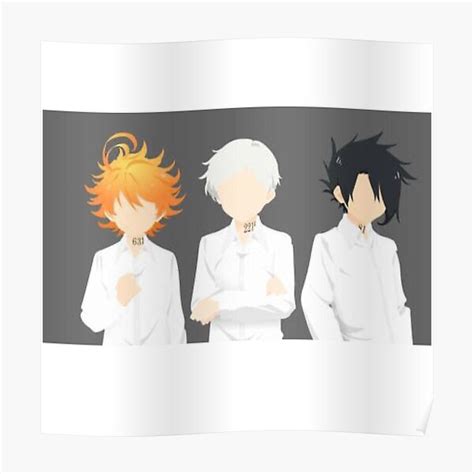 Minimalist The Promised Neverland Poster By Mercuryxapparel Redbubble