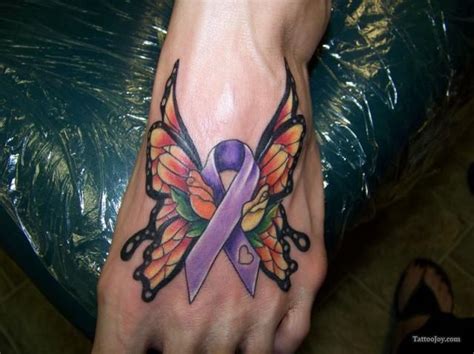 Cancer ribbon tattoo on the upper chest brings the dire moments. 25 best Parkinson's/Alzheimer's/Dementia SUCKS!!! images ...