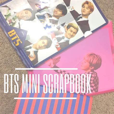 BTS Themed Mini Scrapbook Pt 1 V S Page ARMY S Amino