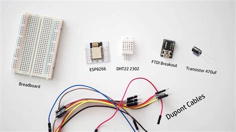 Connecting Esp8266 And Dht22 On A Breadboard Quickvid Youtube