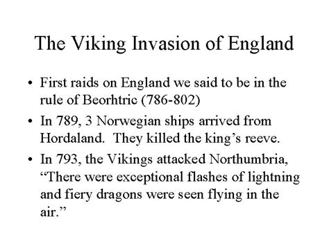 The Viking Invasion Of England The Typical Viking