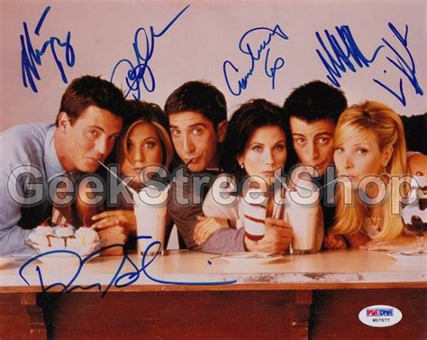 Friends Signed Cast 8x10 Autograph Rp Great By Geekstreetshop