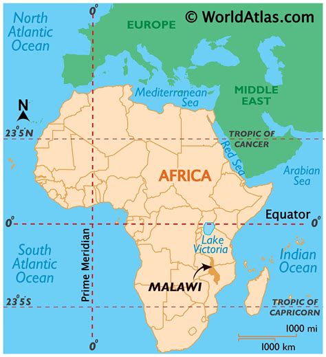 Malawi Maps Including Outline And Topographical Maps