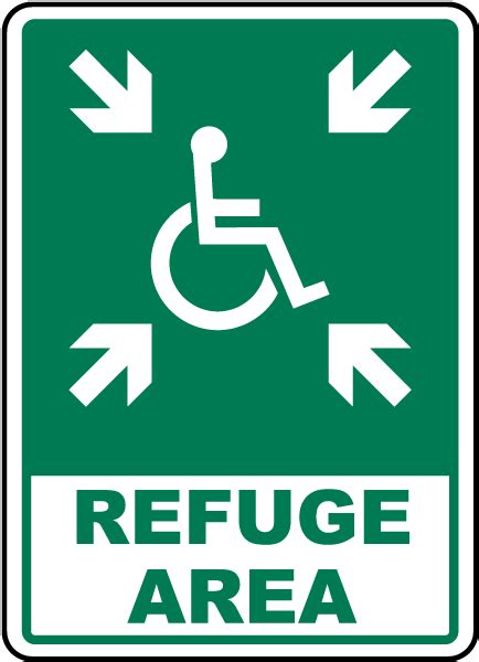 Accessible Refuge Area Sign A5322 By