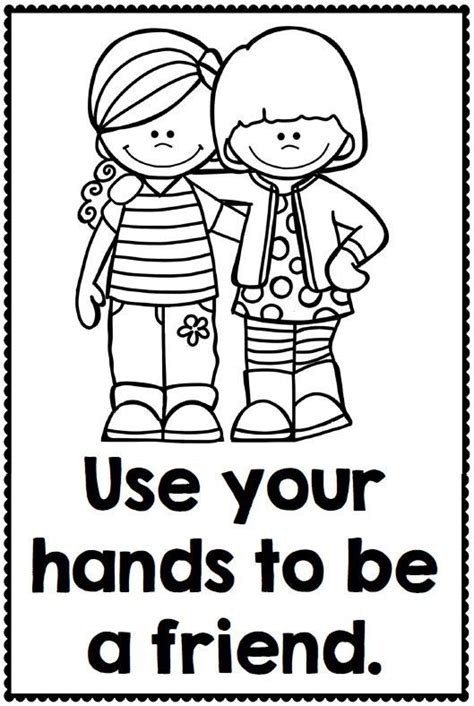 Printable Classroom Rules Coloring Pages Sketch Coloring Page