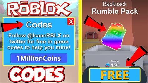 With greater than 10 million downloads, smooth graphics, much better controls and also the cherry on the cake originated from routine updates, you make sure not to be dissatisfied if you choose to choose this video game up. (Code) ALL 2018 CODES AND FREE INSANE BACKPACK IN Roblox ...
