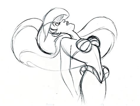 Walt Disney Sketches Princess Ariel Walt Disney