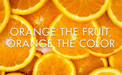 Orange The Fruit Orange The Color