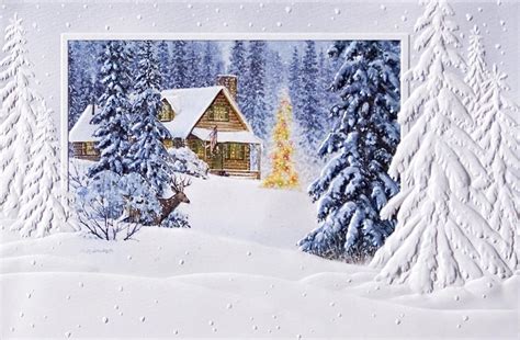Winter Christmas Cards Winter Scenery Greeting Cards