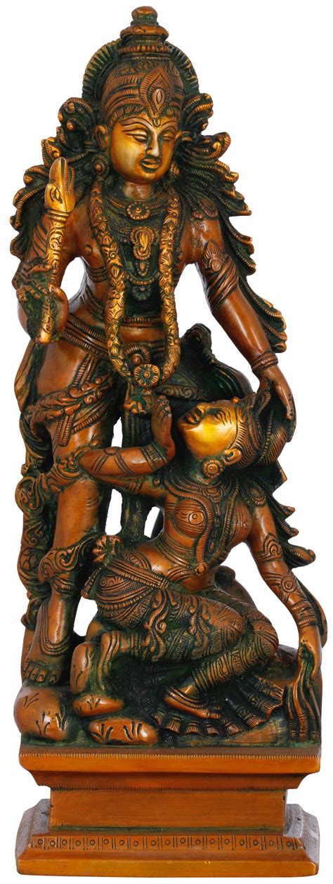 13 Kamadeva And Rati In Brass Handmade Made In India Exotic