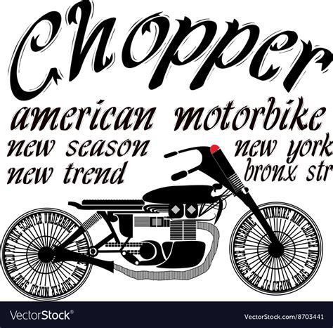 Chopper Royalty Free Vector Image Vectorstock