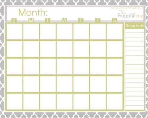 Dashing Blank Calenders With No Dates Free Printable Calendar Monthly