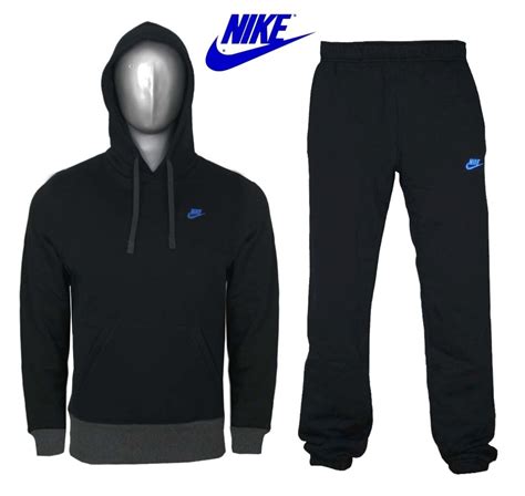 New Mens Nike Fleece Tracksuit Overhead Jog Jogging Suit Size S M L Xl