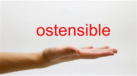 How To Pronounce Ostensible Update New Abettes