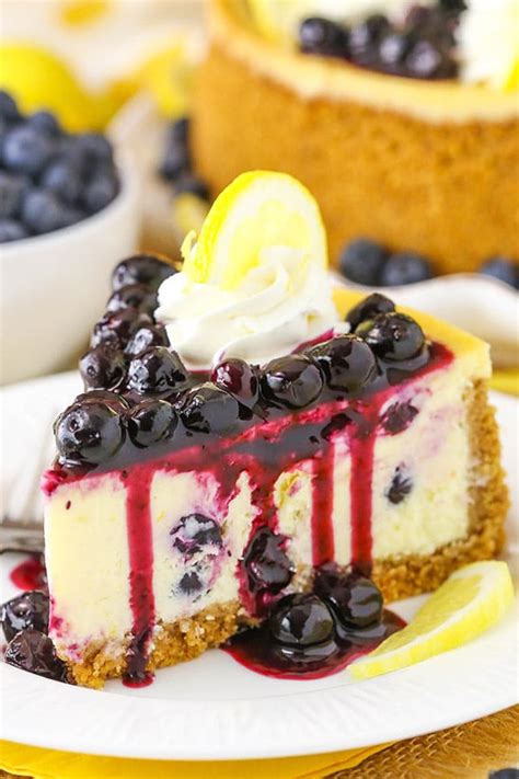 Lemon Blueberry Cheesecake Best Homemade Cheesecake Recipe