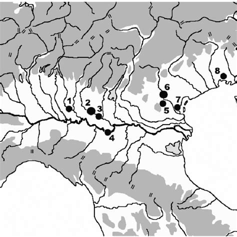 Map Of Northern Italy With Location Of The Rescue Sites 1 Lodi Lodi