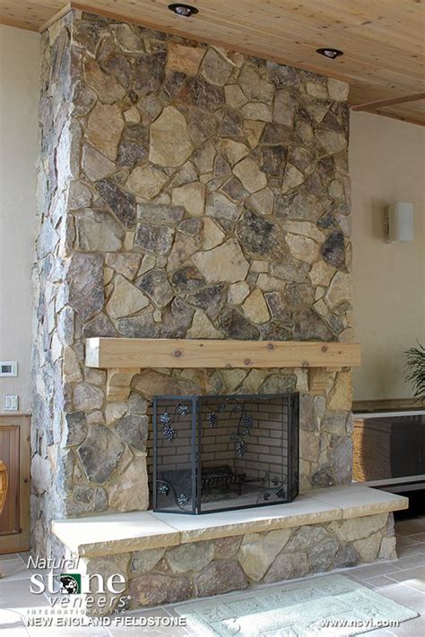 New England Fieldstone Fireplace Natural Stone Veneers Inc