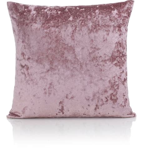 Pink Crushed Velvet Cushion Home And Garden George Pink Pillows