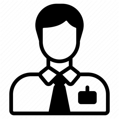 Businessman Employee Job Man Professional Work Working Icon