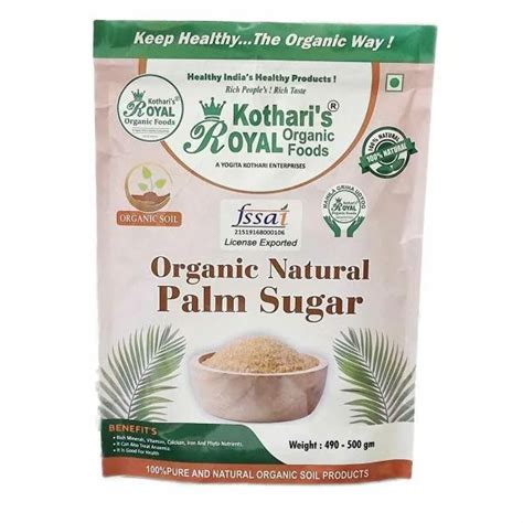 kothari s royal organic palm sugar 500gm jiomart