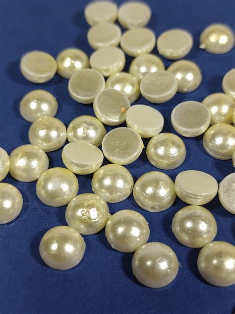 8mm Sew On Flatback Pearls Embroidery Notions Sew On Pearls Etsy