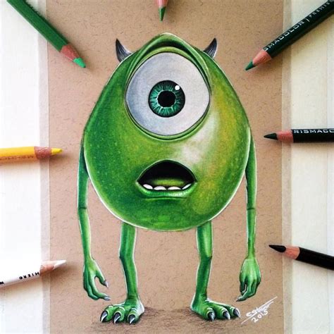 Mike Wazowski Drawing By Lethalchris On