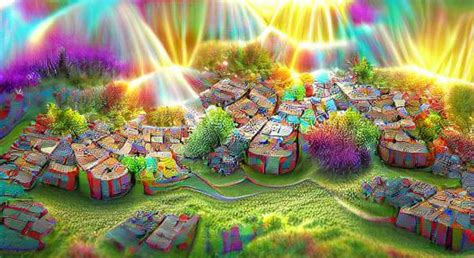 Village Made Of Dreams Ai Generated Artwork Nightcafe Creator