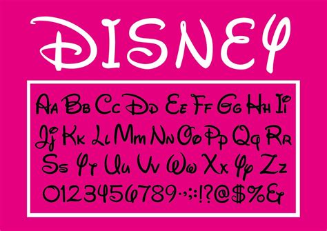 Walt Disney Font Svg Font Svg Alphabet Ttf Inclus Alphabet Etsy Images