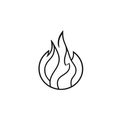 Simple Hand Drawn Bonfire Outline In Flat Design 20271217 Vector Art At