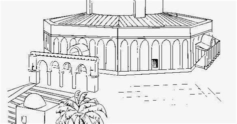 41 Gambar Mewarnai Masjid Nabawi Paling Populer
