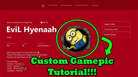 Xbox Custom Gamerpic Xbox 1080x1080 Pictures How To Create Custom