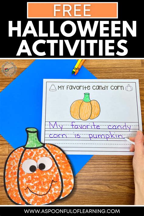 Free Halloween Activities For Kindergarten A Spoonful Of Learning