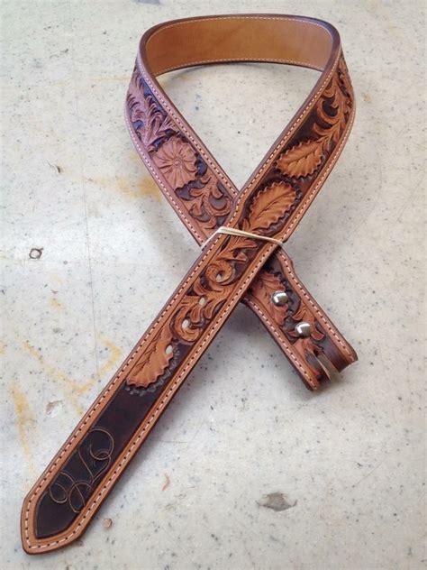 Custom Tooled And Painted Belt By Capps Cowboy Leatherwerx Leather